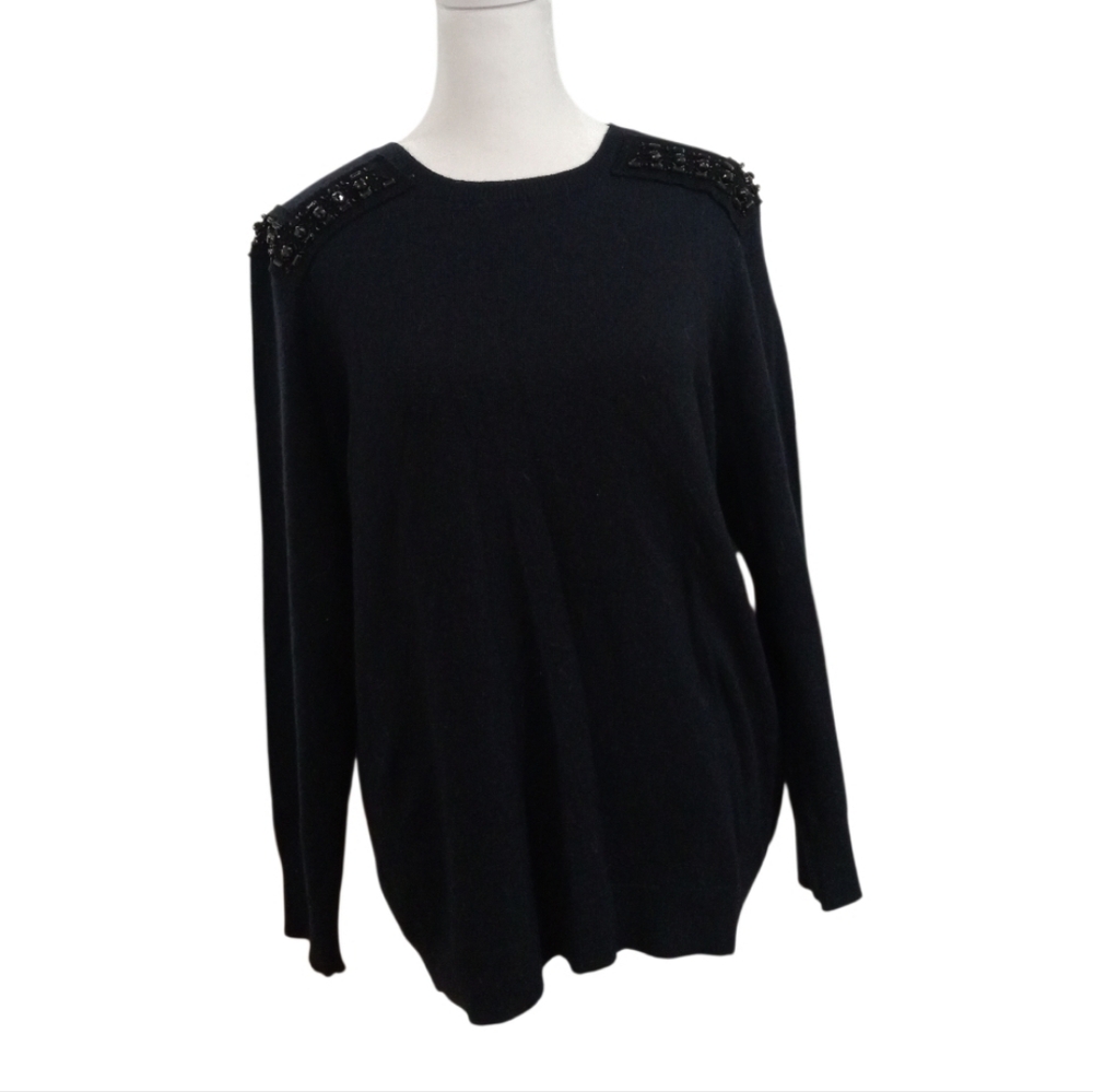 J.Crew  Cashmere Dark Knit Sweater